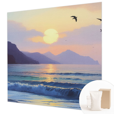 Fotomural decorativo para cabecero de cama con diseño Mar Oeste
