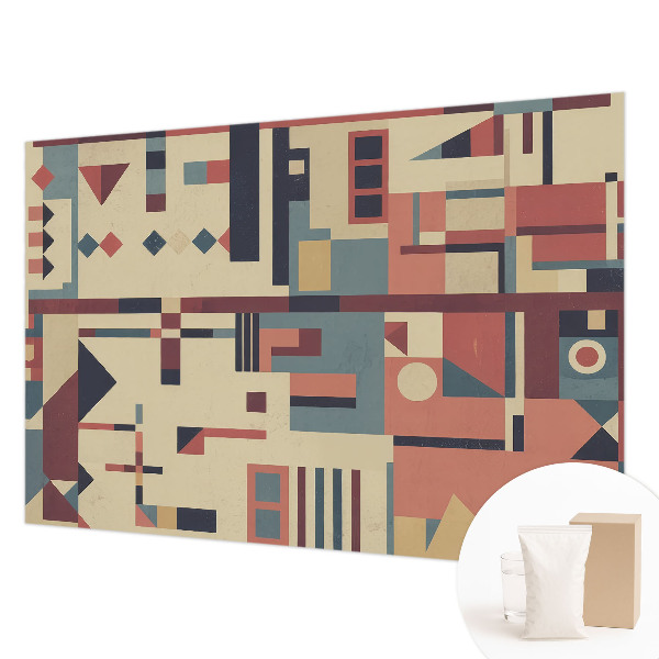 Papel mural texturado decorativo con composición abstracta