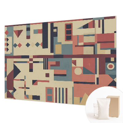 Papel mural texturado decorativo con composición abstracta