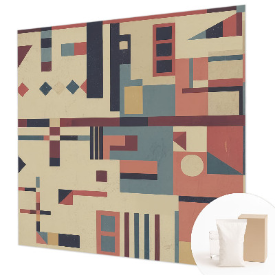 Papel mural texturado decorativo con composición abstracta