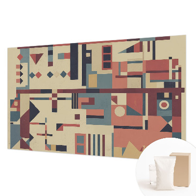 Papel mural texturado decorativo con composición abstracta