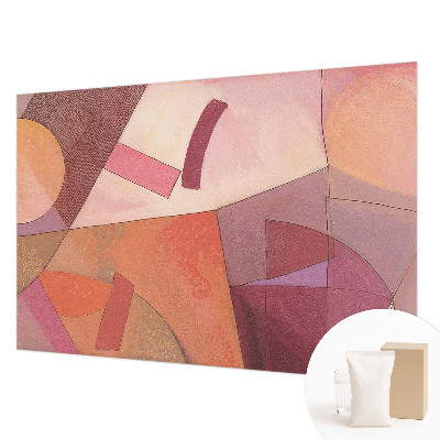 Papel mural con patrón decorativo con formas coloridas