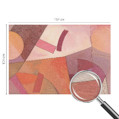 Papel mural con patrón decorativo con formas coloridas