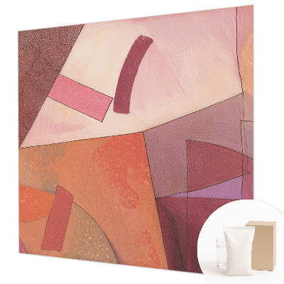 Papel mural con patrón decorativo con formas coloridas