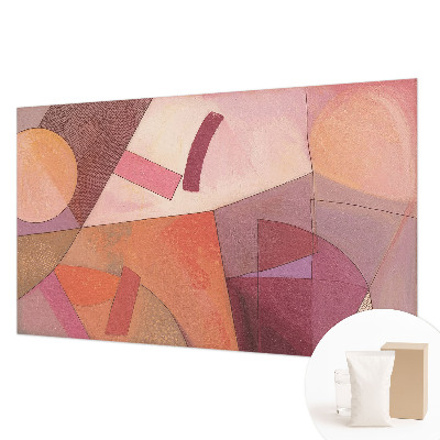 Papel mural con patrón decorativo con formas coloridas