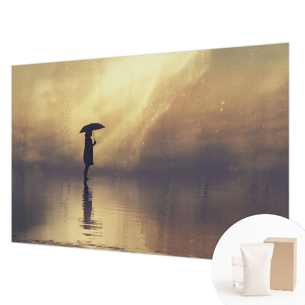 Mural decorativo con una escena misteriosa