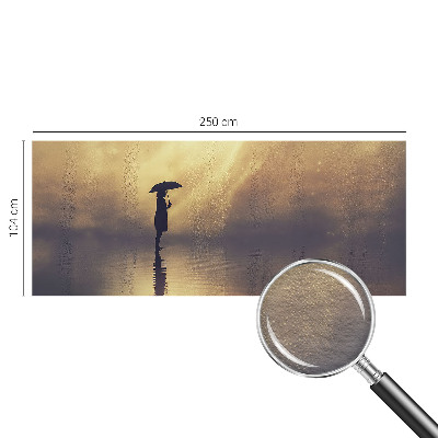 Mural decorativo con una escena misteriosa