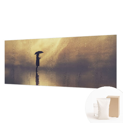 Mural decorativo con una escena misteriosa