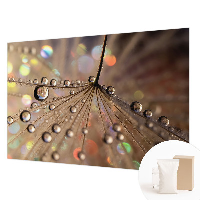 Mural de pared con estampado hermoso con motivo de gotas de perlas