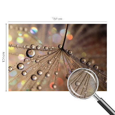 Mural de pared con estampado hermoso con motivo de gotas de perlas