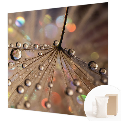 Mural de pared con estampado hermoso con motivo de gotas de perlas