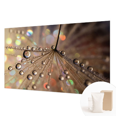 Mural de pared con estampado hermoso con motivo de gotas de perlas