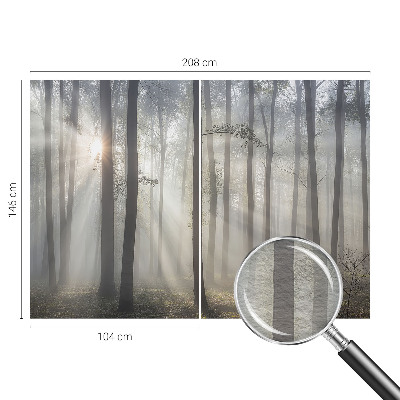 Papel mural texturado decorativo con diseño Bosque etéreo