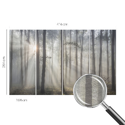 Papel mural texturado decorativo con diseño Bosque etéreo