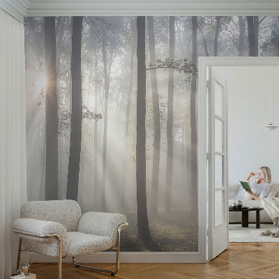 Papel mural texturado decorativo con diseño Bosque etéreo