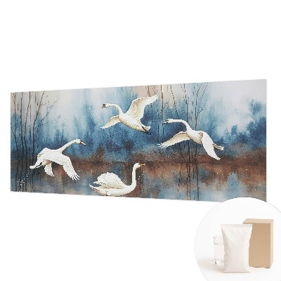 Mural de pared con estampado hermoso con el motivo de pájaros en vuelo