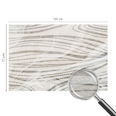 Papel mural texturado decorativo con motivo de líneas onduladas
