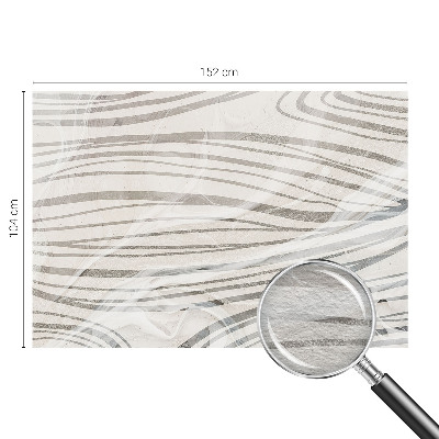 Papel mural texturado decorativo con motivo de líneas onduladas