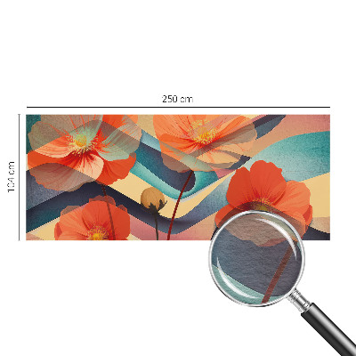 Fotomural decorativo para cabecero de cama con el diseño 'Flores de los sentidos'