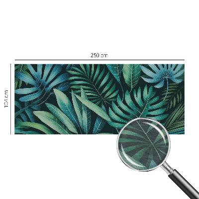 Fotomural decorativo para cabecero de cama con diseño de hojas tropicales