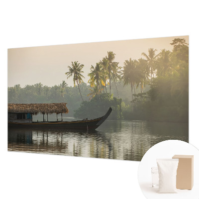 Mural decorativo con motivo de paraíso tropical
