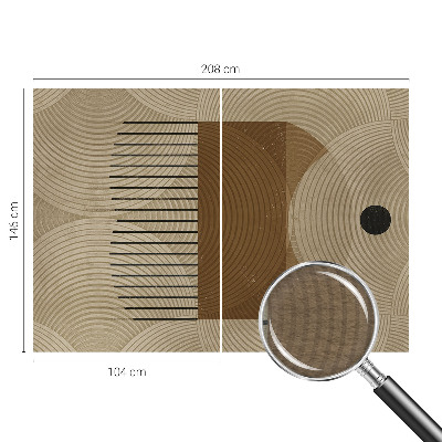 Mural decorativo con diseño 'Geometría de la armonía'