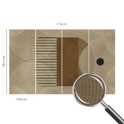 Mural decorativo con diseño 'Geometría de la armonía'