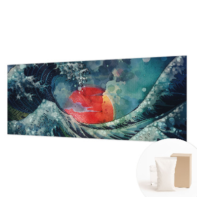 Papel mural con patrón decorativo con diseño Oriente oceánico