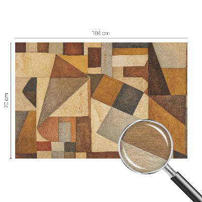 Papel mural texturado decorativo con diseño de abstracción geométrica