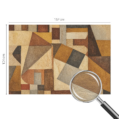 Papel mural texturado decorativo con diseño de abstracción geométrica