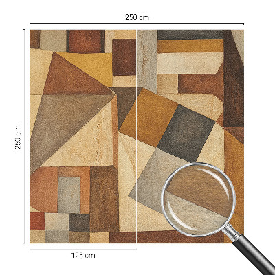 Papel mural texturado decorativo con diseño de abstracción geométrica