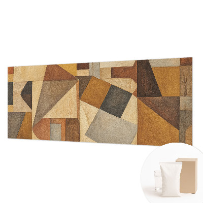 Papel mural texturado decorativo con diseño de abstracción geométrica