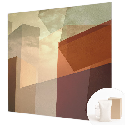 Fotomural decorativo para cabecero de cama con diseños de formas abstractas