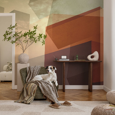 Fotomural decorativo para cabecero de cama con diseños de formas abstractas