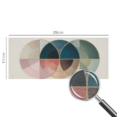 Mural de pared con estampado hermoso con diseño de elegancia geométrica