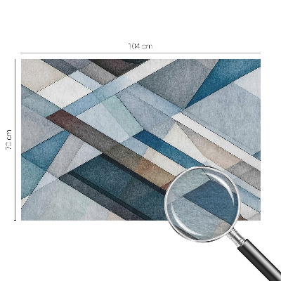 Fotomural decorativo para cabecero de cama con diseño de geometría abstracta