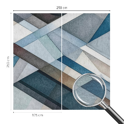 Fotomural decorativo para cabecero de cama con diseño de geometría abstracta