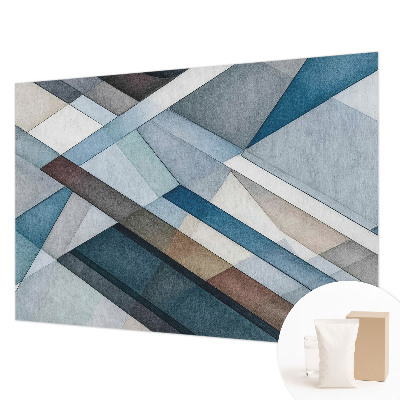 Fotomural decorativo para cabecero de cama con diseño de geometría abstracta
