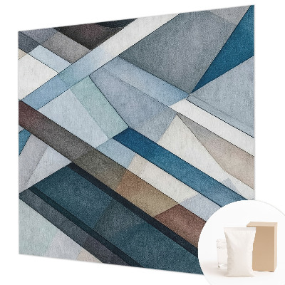 Fotomural decorativo para cabecero de cama con diseño de geometría abstracta