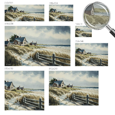 Mural decorativo con motivo de dunas de playa