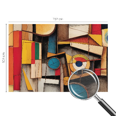 Fotomural decorativo para cabecero de cama con patrones geométricos
