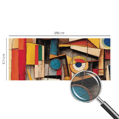 Fotomural decorativo para cabecero de cama con patrones geométricos