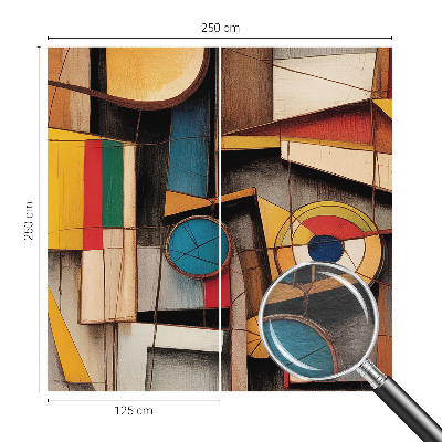 Fotomural decorativo para cabecero de cama con patrones geométricos