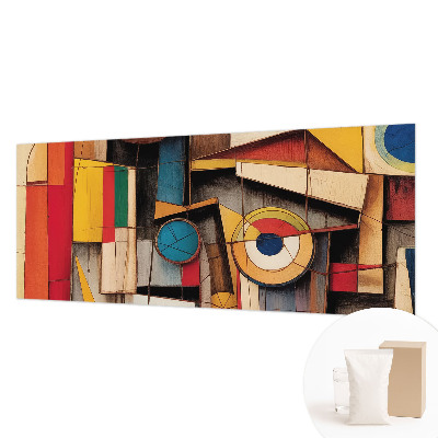 Fotomural decorativo para cabecero de cama con patrones geométricos