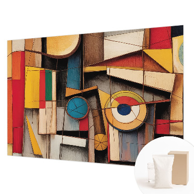 Fotomural decorativo para cabecero de cama con patrones geométricos