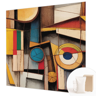 Fotomural decorativo para cabecero de cama con patrones geométricos