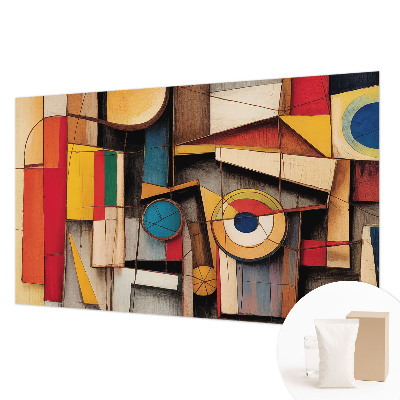 Fotomural decorativo para cabecero de cama con patrones geométricos
