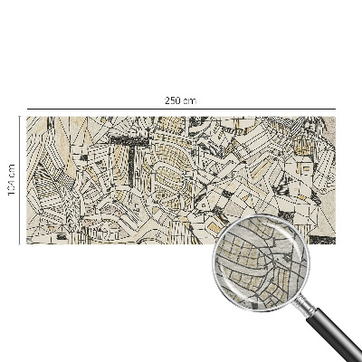 Papel mural con patrón decorativo con un motivo de abstracción geométrica