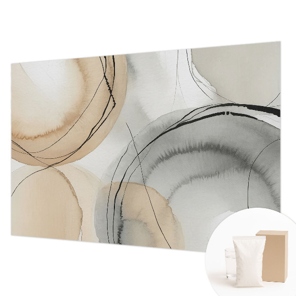 Mural decorativo con diseño de armonía geométrica
