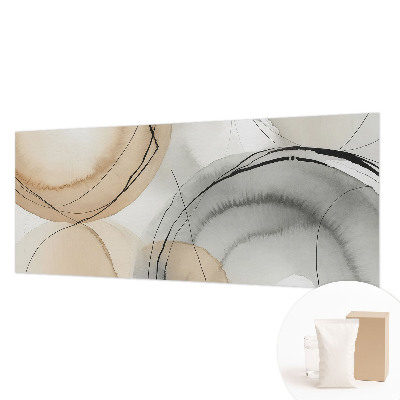 Mural decorativo con diseño de armonía geométrica